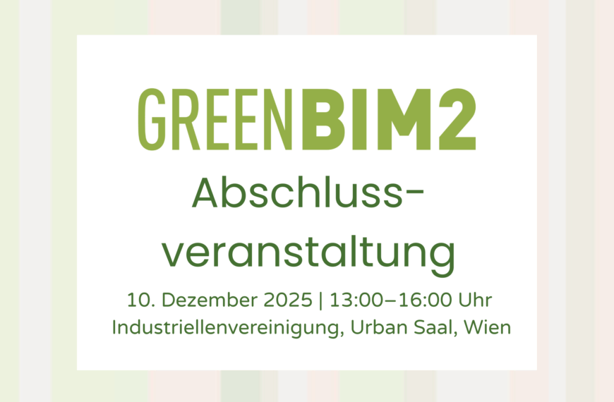 Green BIM 2 Abschlussveranstaltung